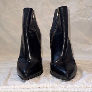 Club Monaco Black Leather Ankle Boots